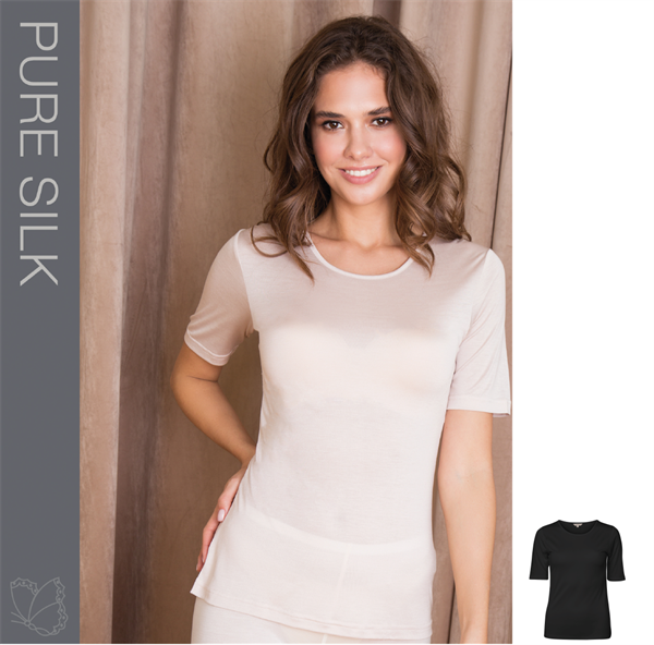 LADY AVENUE - JERSEY SILK T-SHIRT