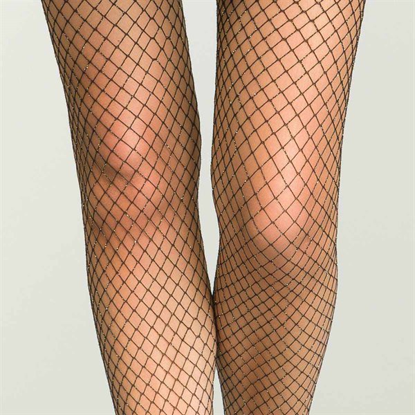DIM - FISHNET FESTIVE BLACK GOLD