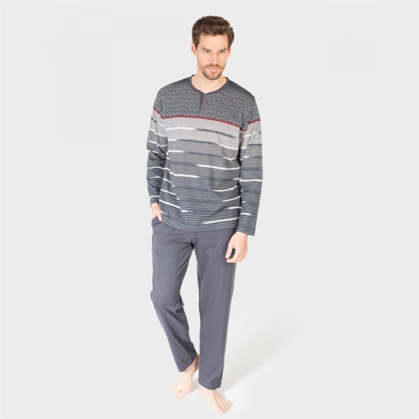 MASSANA - PYJAMAS GREY AND RED