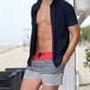 MASSANA - BADSHORTS RED N STRIPES