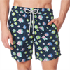 ZEYBRA - BEACH SHORTS PESCI FLUO